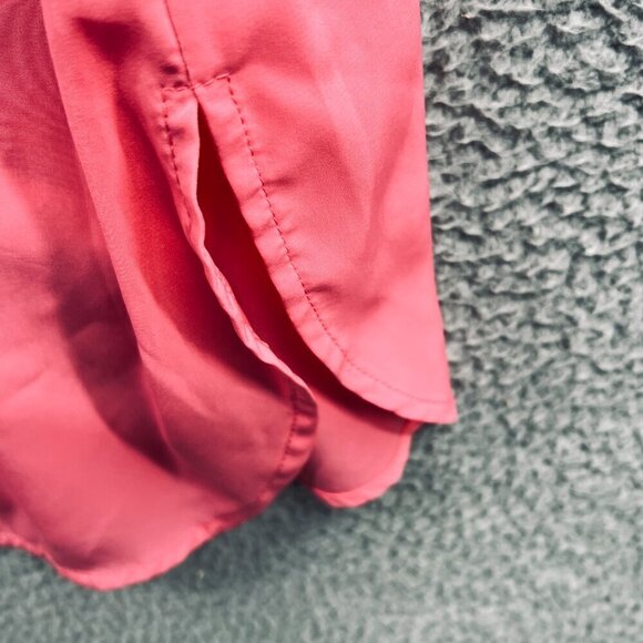 Susan Graver Women Top Small Pink Long Sleeve Button Front‎ Shirt - Picture 5 of 12